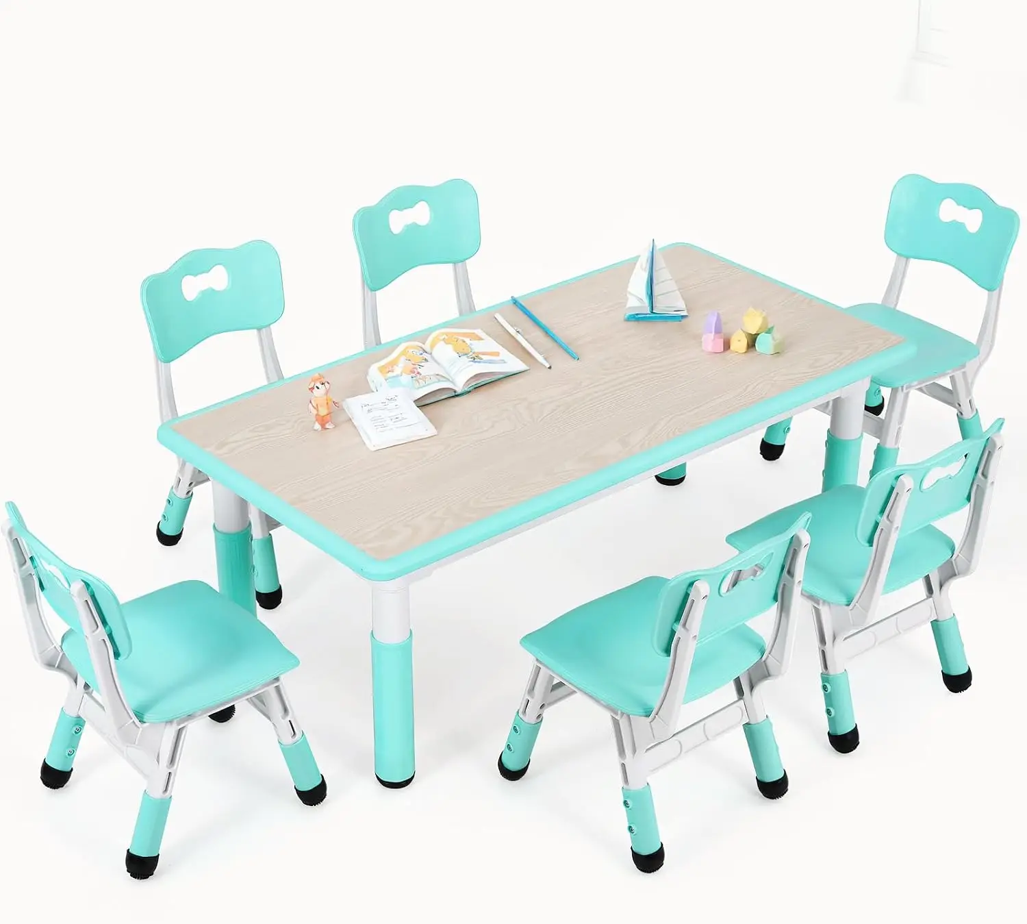 Art Craft For Preschoolers - Juego de Mesa y 6 Sillas