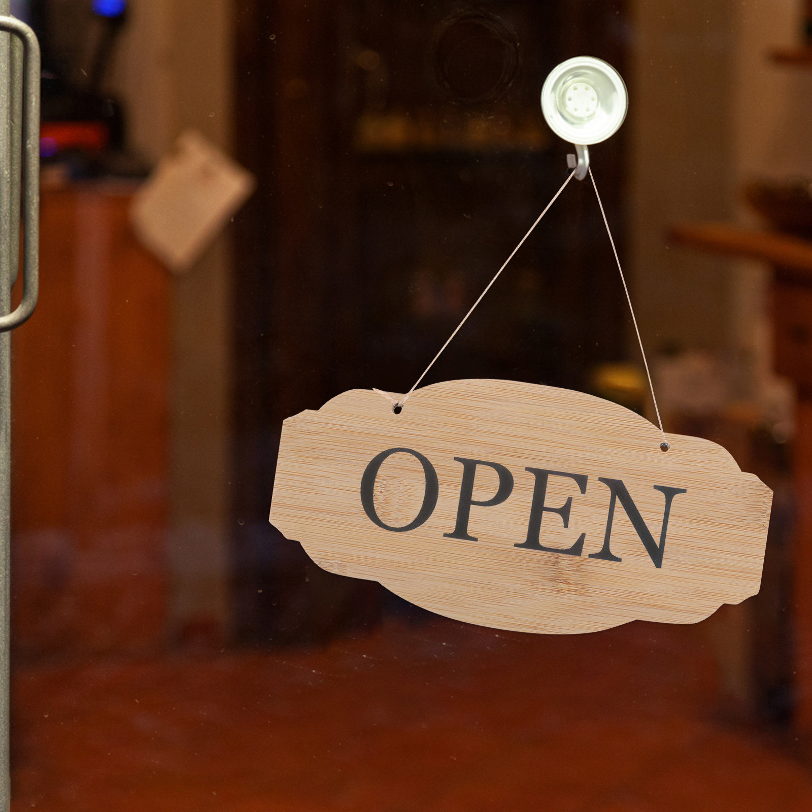 Art Craft Door - Letrero de Madera de Bambú en