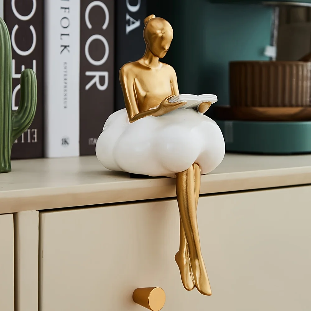 Art Craft Furniture - Escultura de Cloud Girl, figura de