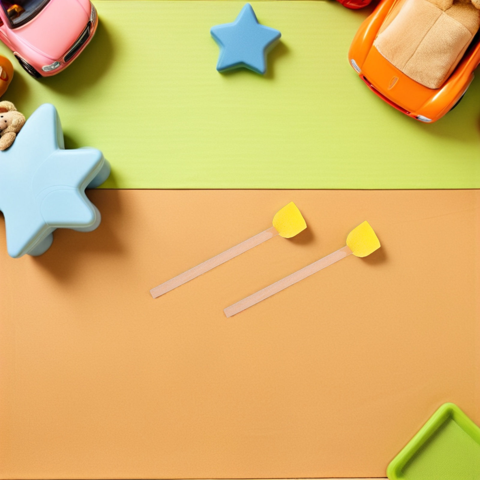 Art Craft For Preschoolers - 80 pinceles de esponja redondos con