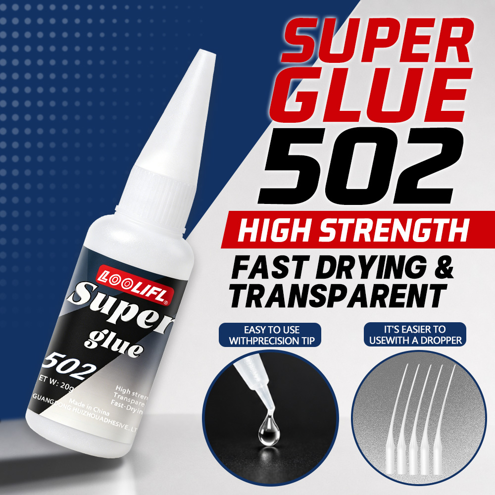 Art Craft Materials - Loolifl-502-20Ml Adhesivo de Cianoacrilato Transparente Instantáneo