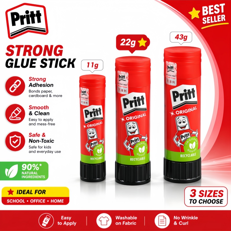 Art Craft 4 Years Old - Pegamento en Barra Pritt Original, No