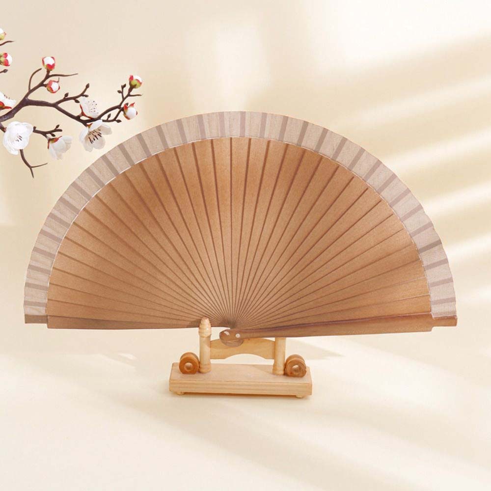 Art Craft Simple - Abanico Plegable de Madera Pura, Hecho