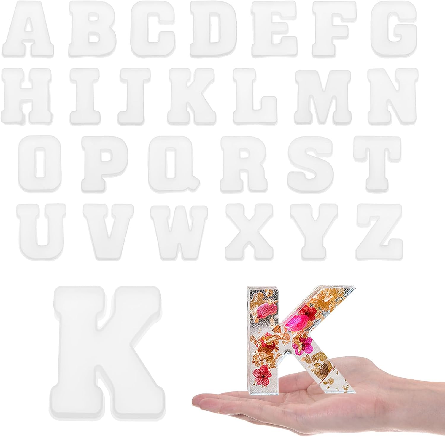 Art And Craft Letter Z - Molde de Silicona con Letras Grandes