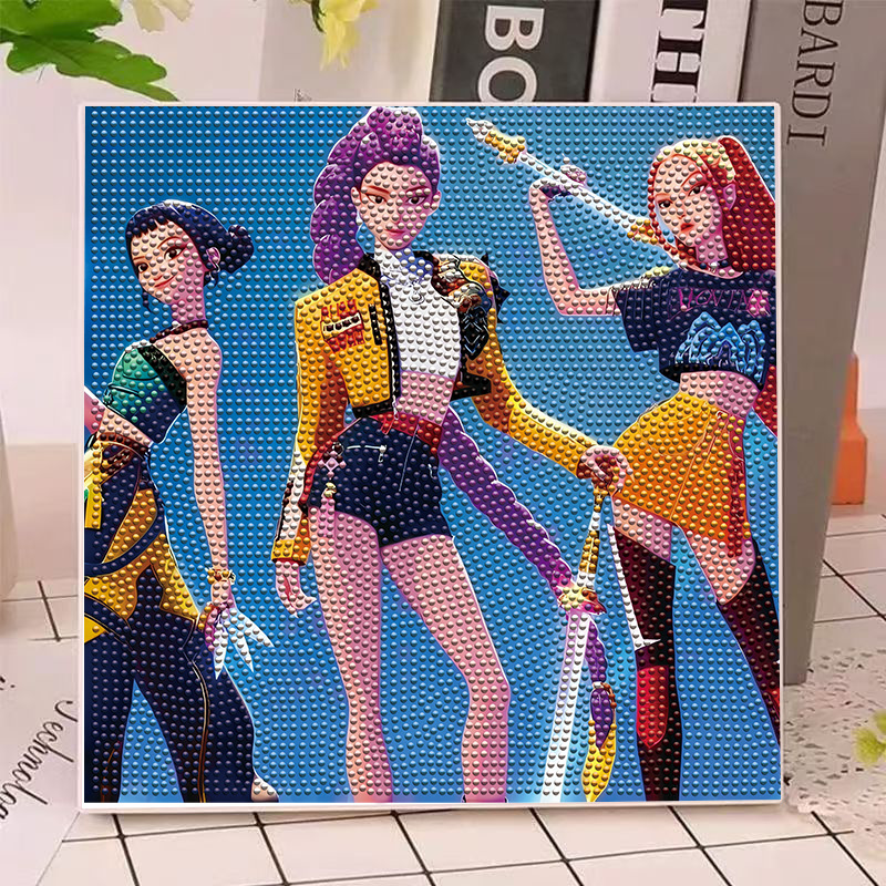 Art Craft Materials - Kit de Pintura de Diamantes Anime