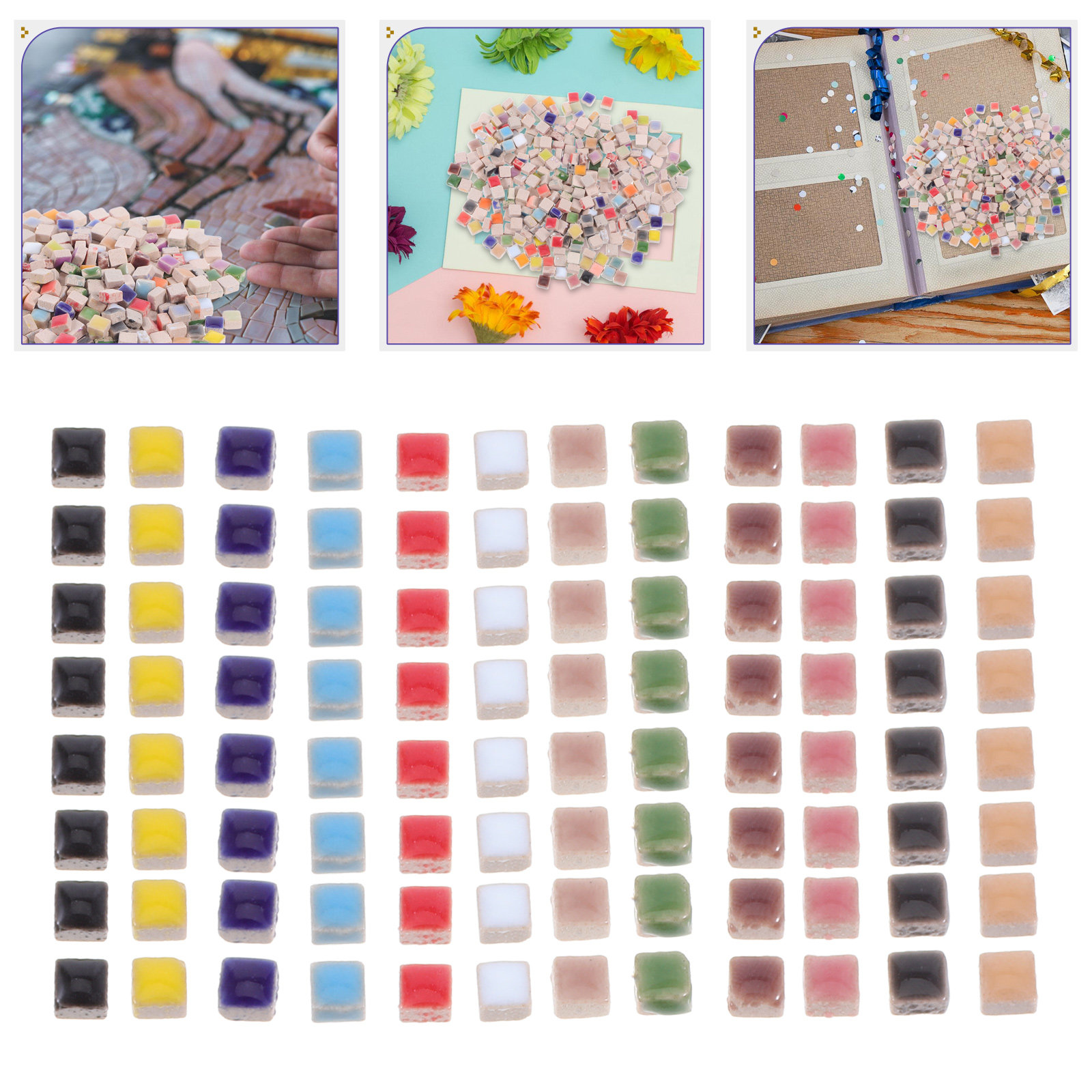 Art Craft Furniture - Azulejos de Cerámica Mosaico para Manualidades,