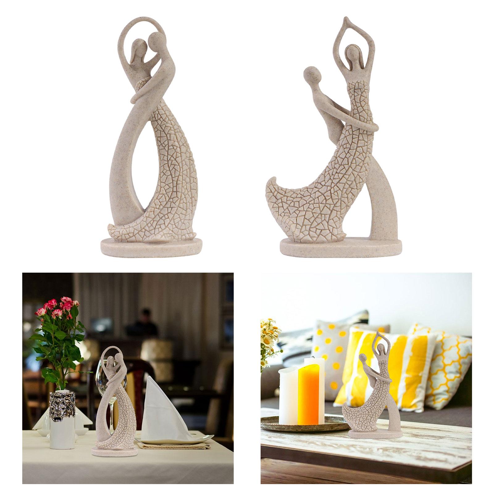 Art And Craft Valentine - Estatua de pareja abrazada, escultura abstracta,