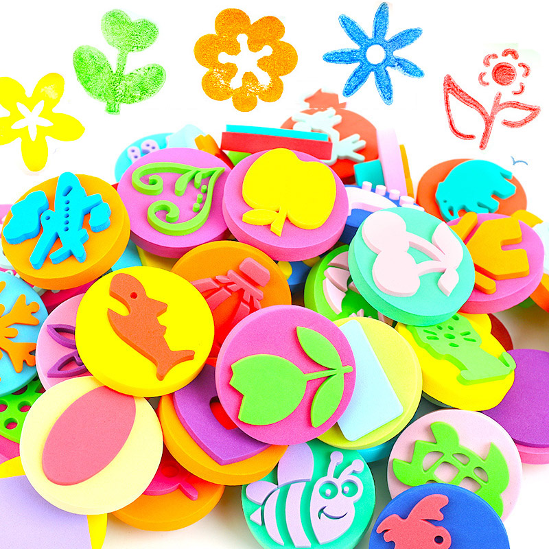 Art Craft 4 Years Old - 6 unids/bolsa sellos de espuma para