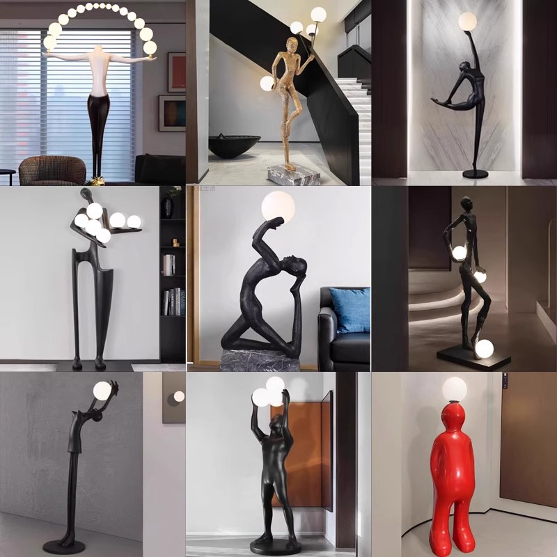 Art Craft Hotel - Lámpara de pie para sala de