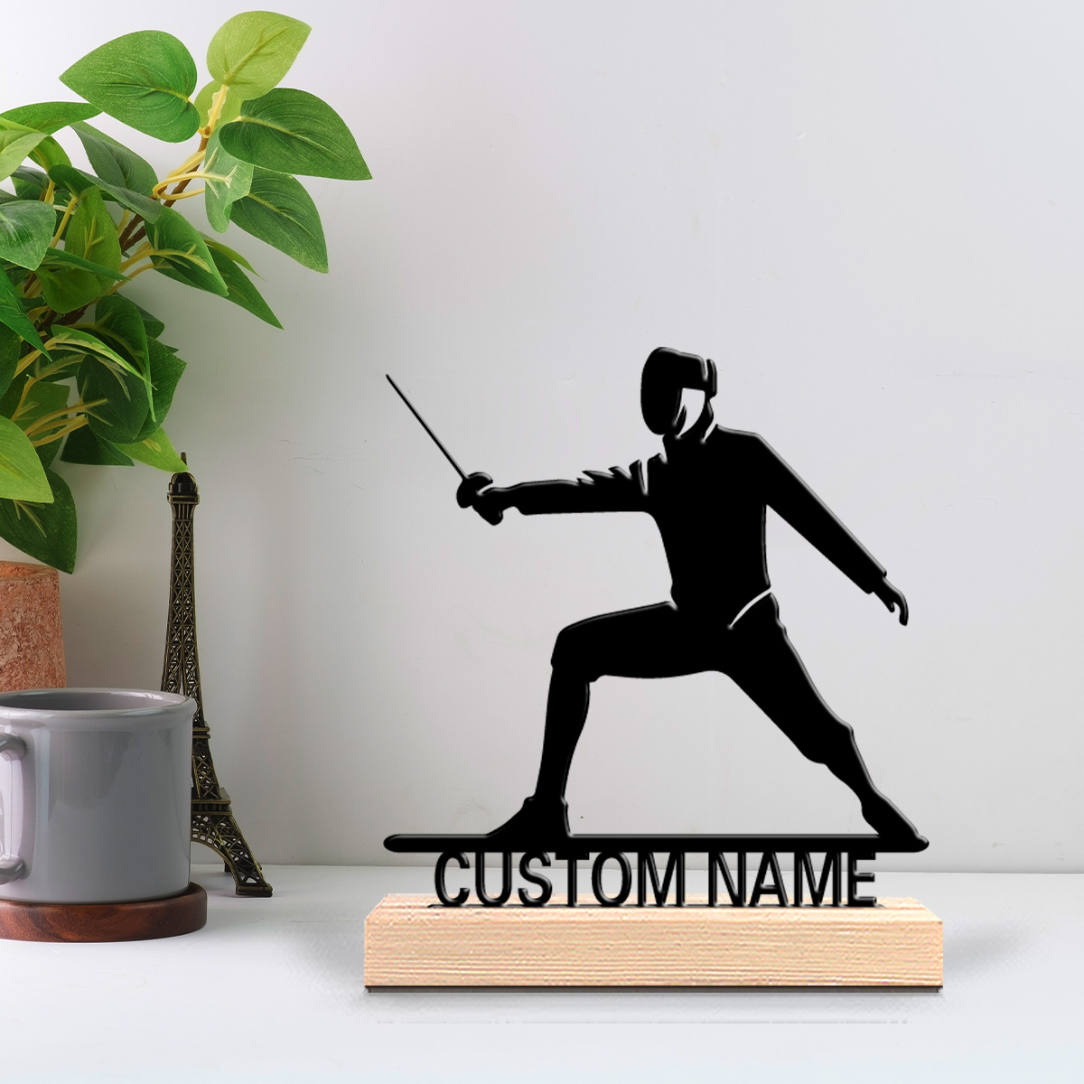 Art Craft Simple - Escultura de metal con nombre personalizado,