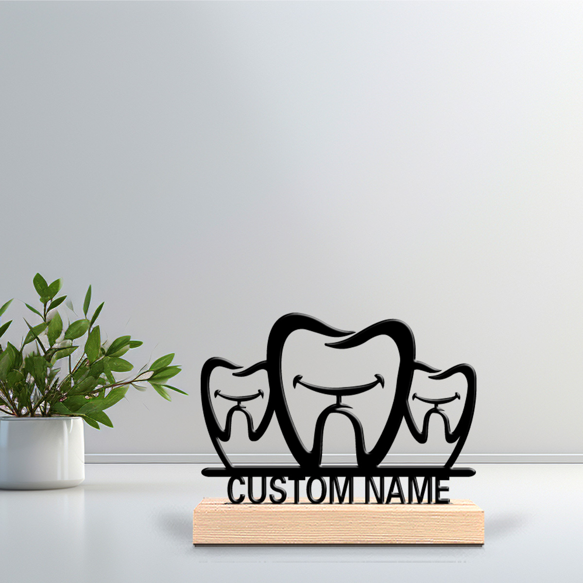 Art Craft Simple - Estatua de metal con nombre personalizado,