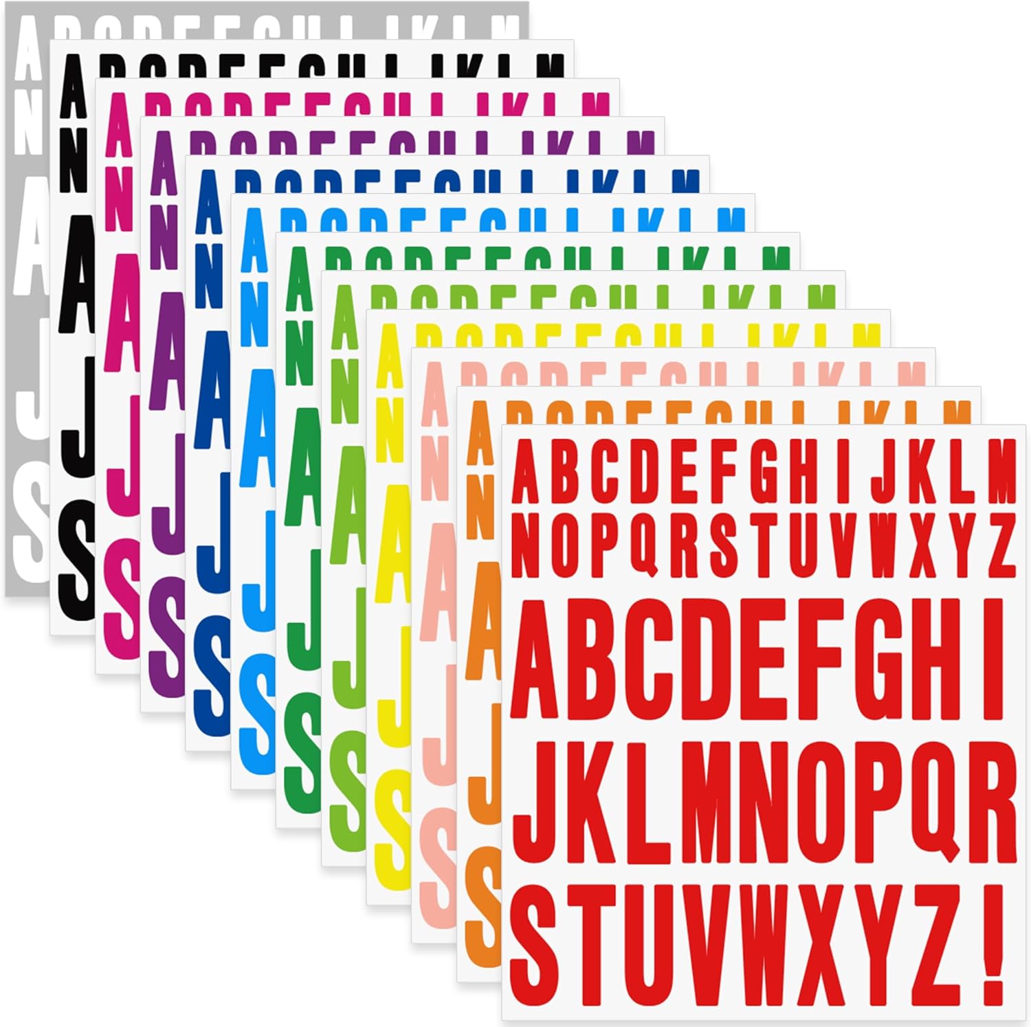 12 hojas de pegatinas de letra - Art And Craft Letter Z reseña y precio