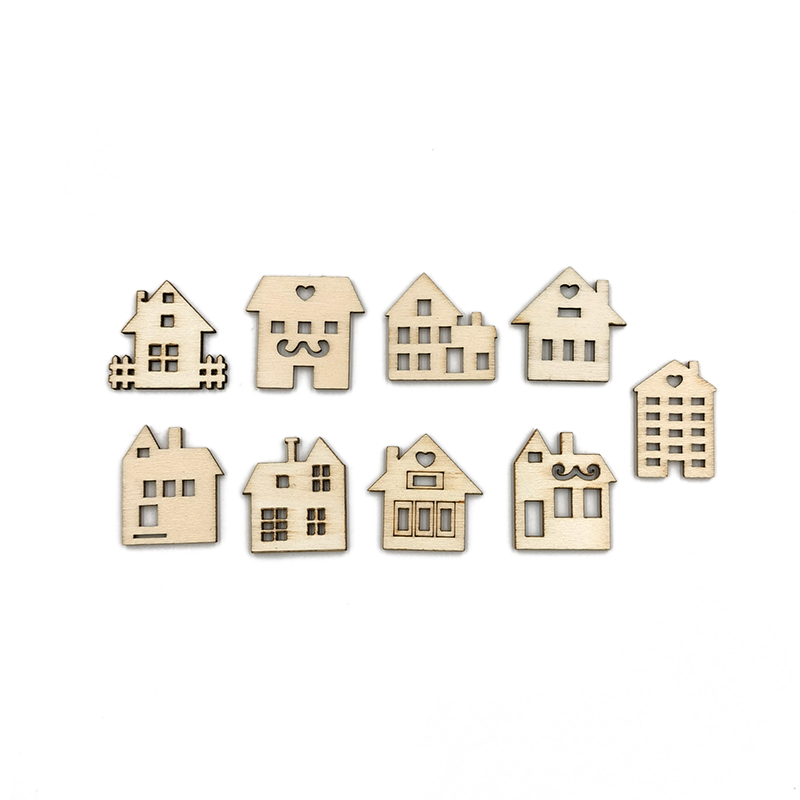 50 Piezas de Formas de Casas e - Art Craft For Preschoolers reseña y precio