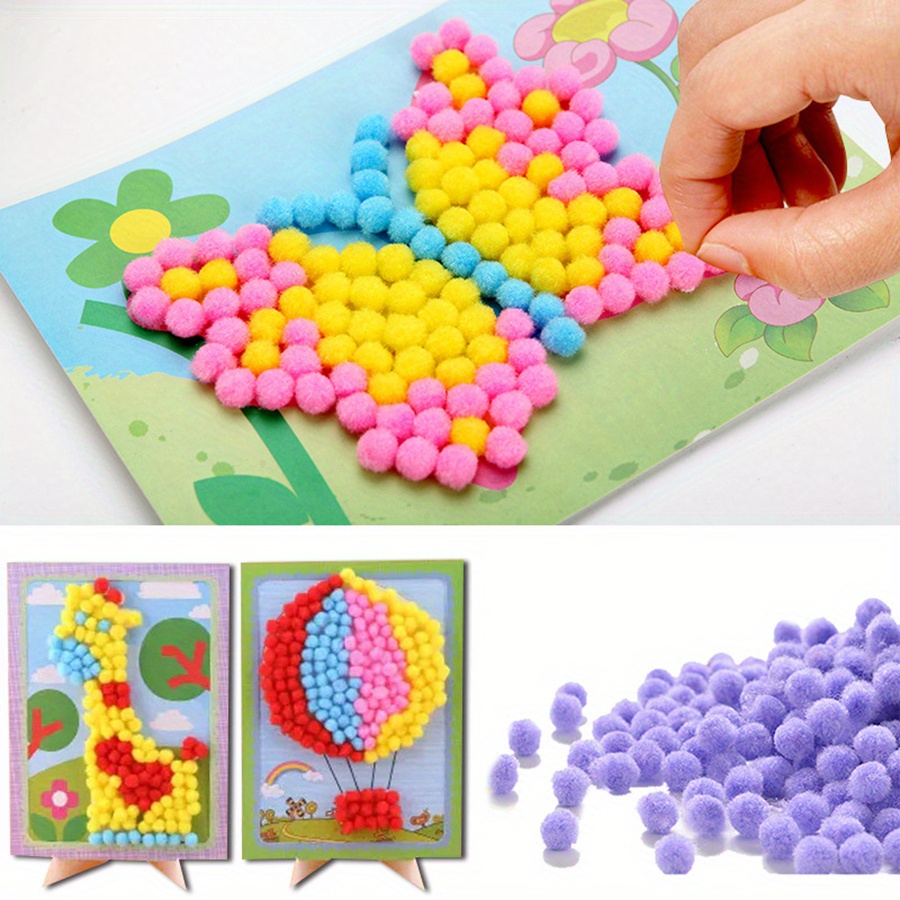 Pintura de pompón de colores,  - Art Craft Handmade reseña y precio