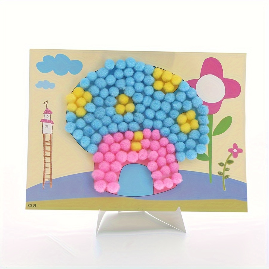 Pintura de pompón de colores,  - Art Craft Handmade reseña y precio