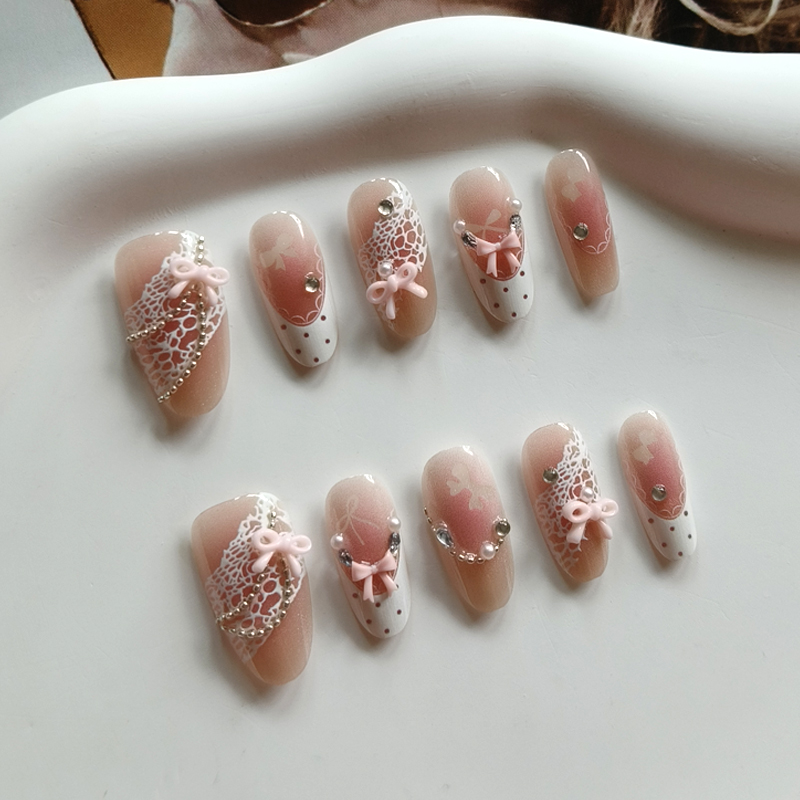 10 Uñas Postizas Francesas con - Art Craft Handmade reseña y precio