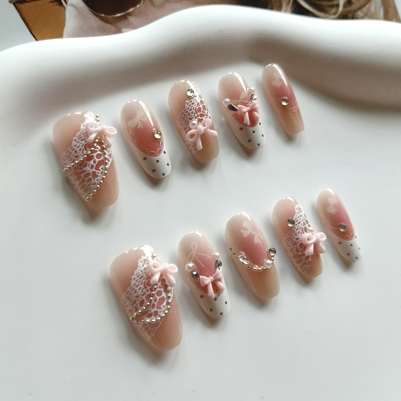 10 Uñas Postizas Francesas con - Art Craft Handmade reseña y precio