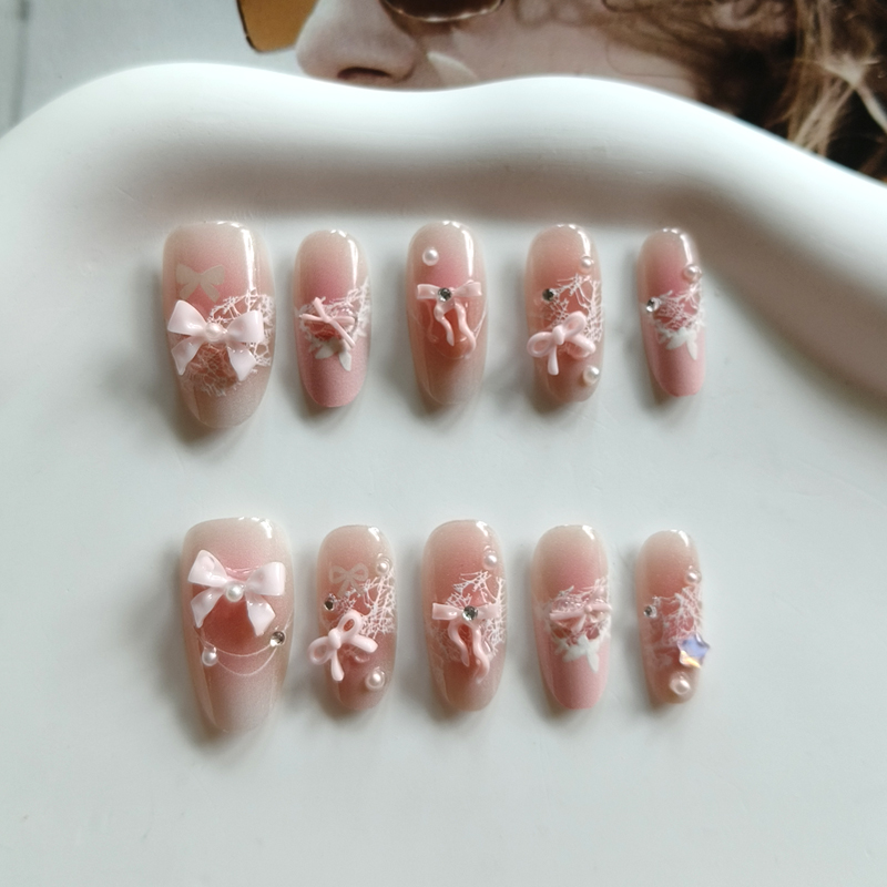 10 Uñas Postizas Francesas con - Art Craft Handmade reseña y precio