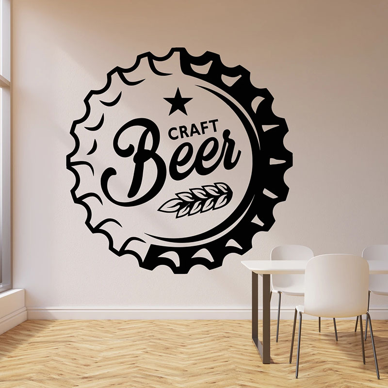 Pegatina de pared de cerveza a - Art Craft Door reseña y precio