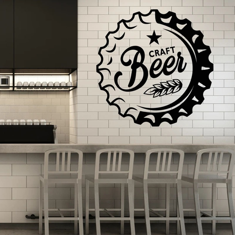 Pegatina de pared de cerveza a - Art Craft Door reseña y precio