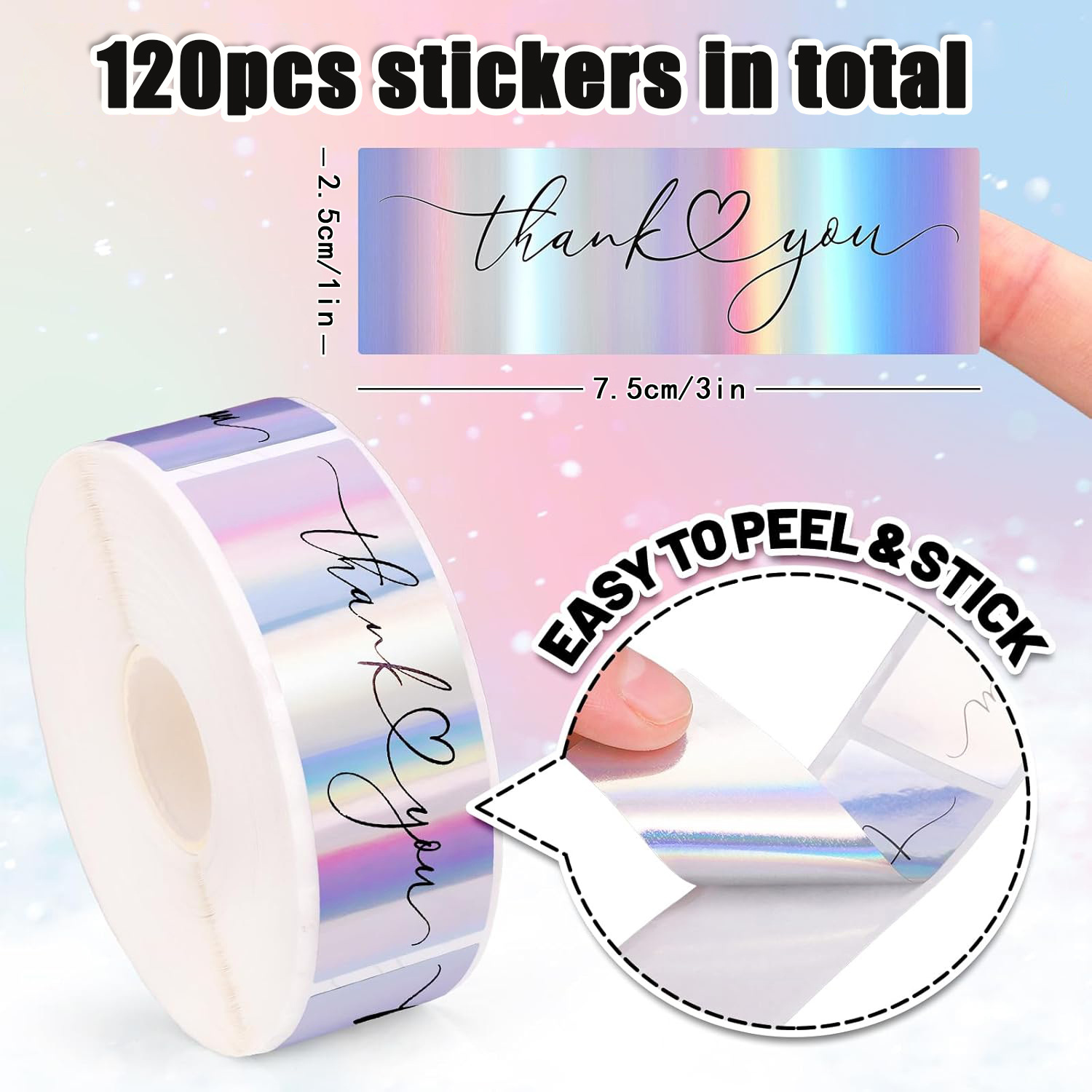 JCAC 120pcs/rollo Etiquetas Ad - Art Craft Handmade reseña y precio