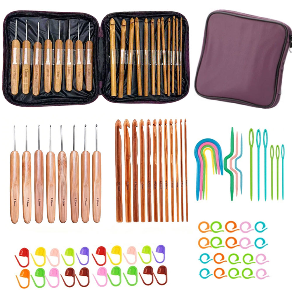 Juego de 74 Ganchos de Crochet - Art Craft Materials reseña y precio