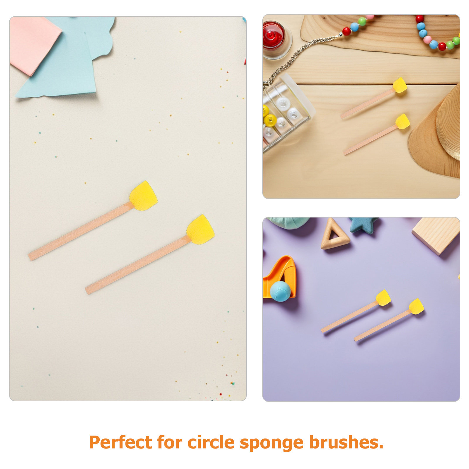 80 pinceles de esponja redondo - Art Craft For Preschoolers reseña y precio