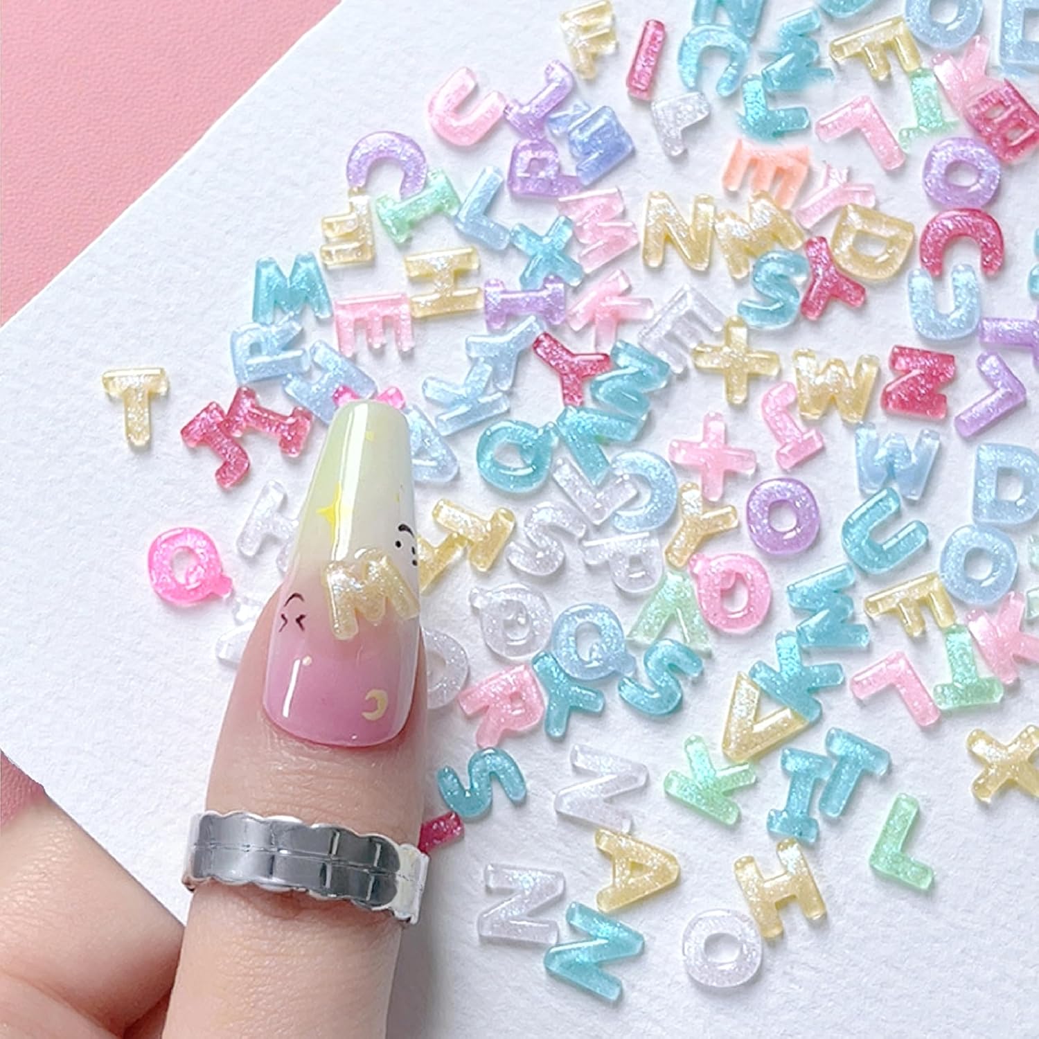 100 Uds. De dijes para uñas co - Art And Craft Letter Z reseña y precio