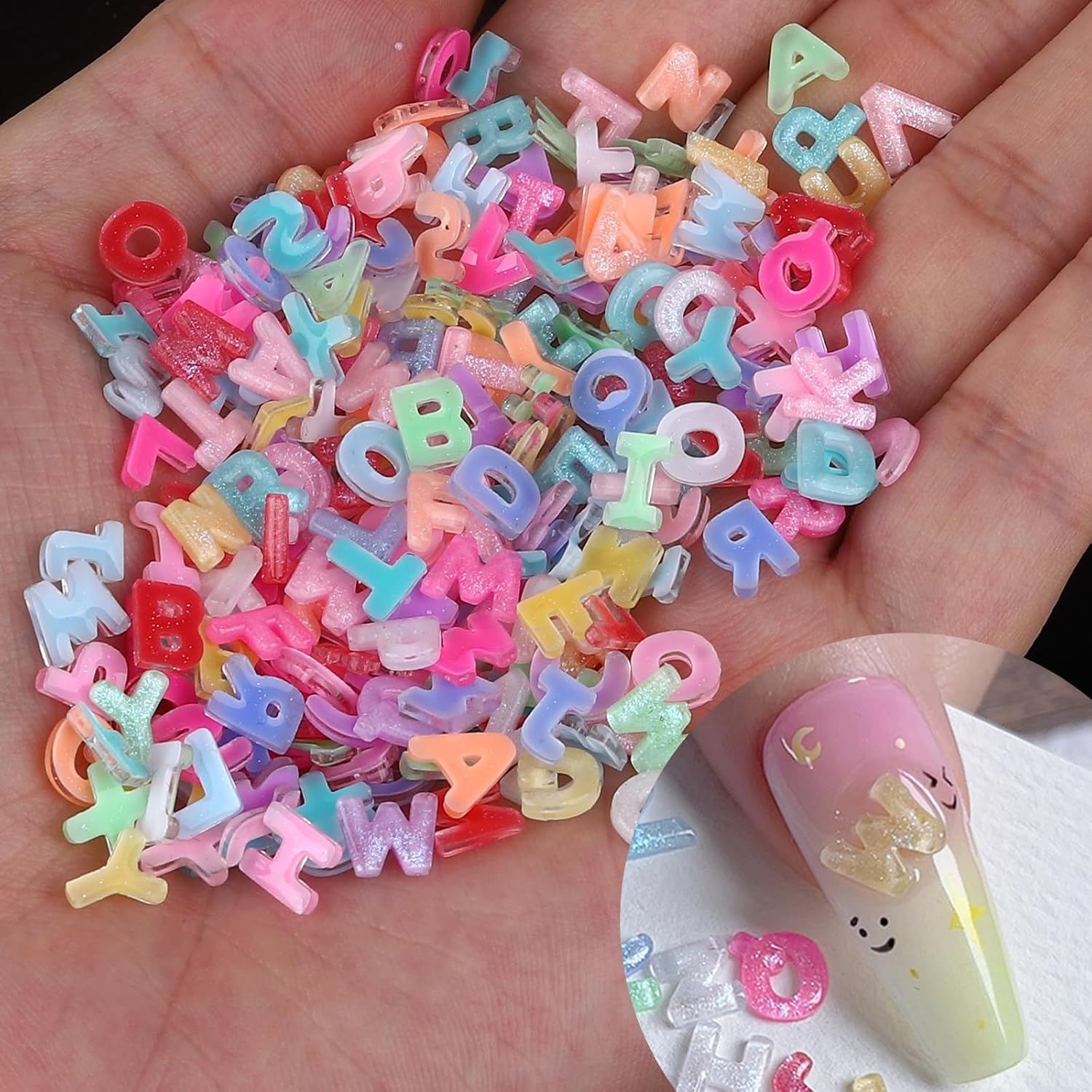 100 Uds. De dijes para uñas co - Art And Craft Letter Z reseña y precio