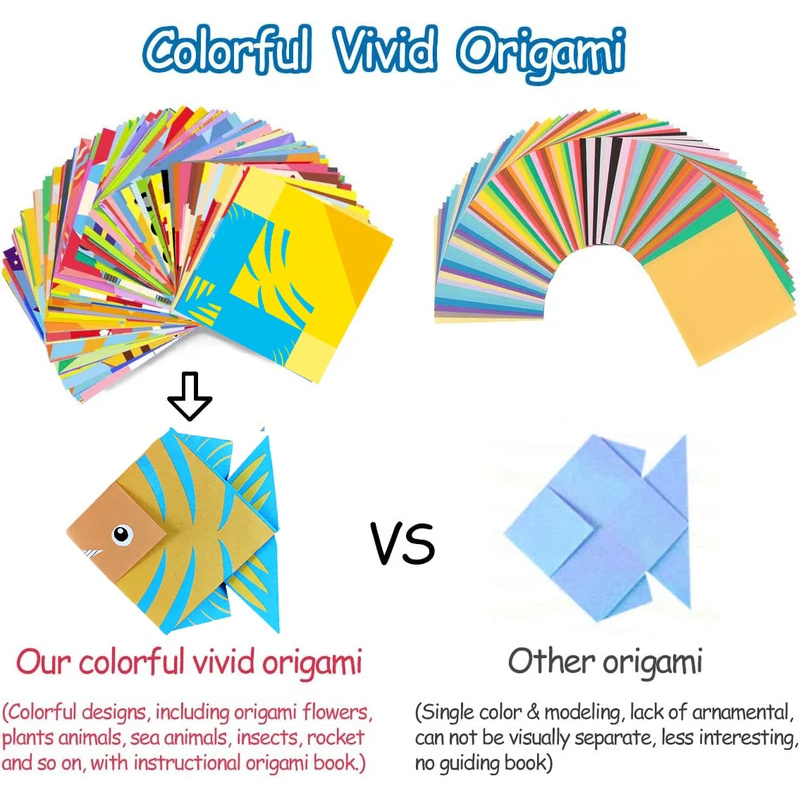 Kit de origami con 30/96 hojas - Art Craft Book reseña y precio