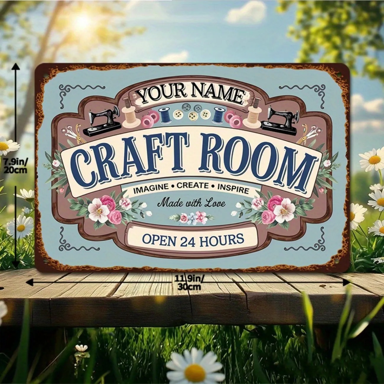 Letrero Metálico Personalizado - Art Craft Room reseña y precio
