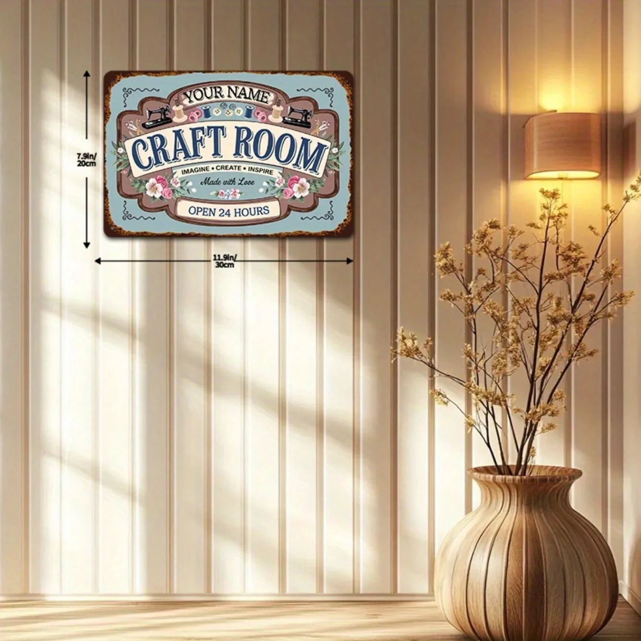 Letrero Metálico Personalizado - Art Craft Room reseña y precio