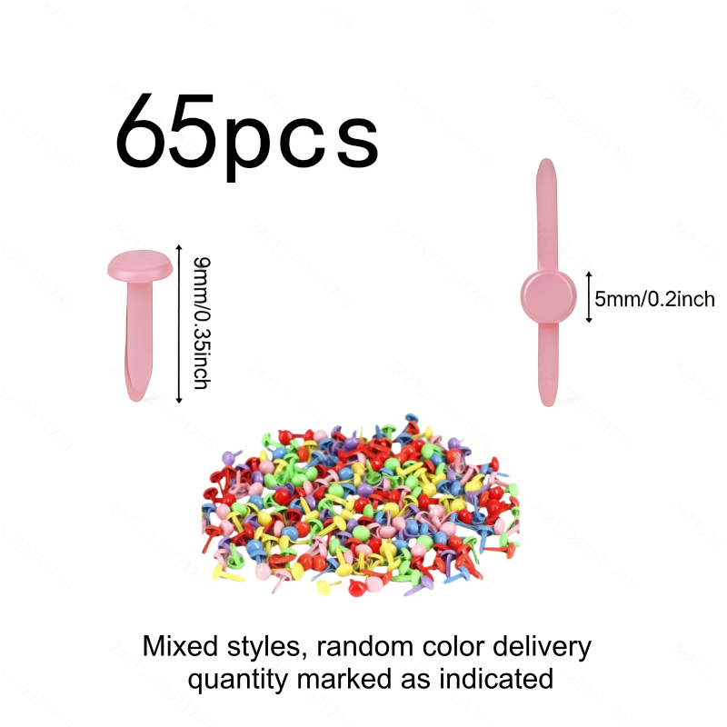 65 piezas de brads de colores  - Art Craft Furniture reseña y precio