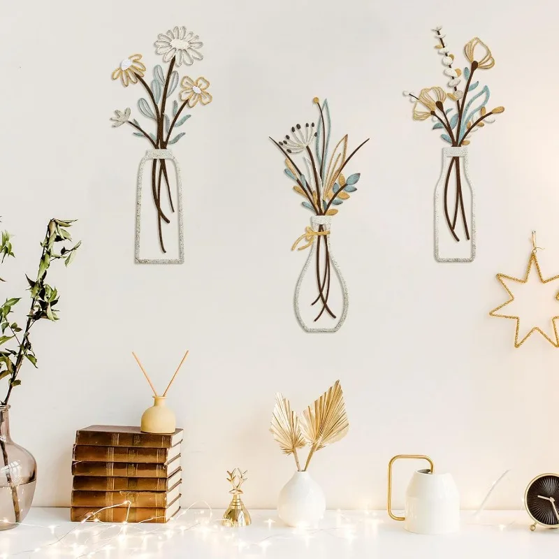 3 piezas de flores de metal pa - Art Craft Room reseña y precio