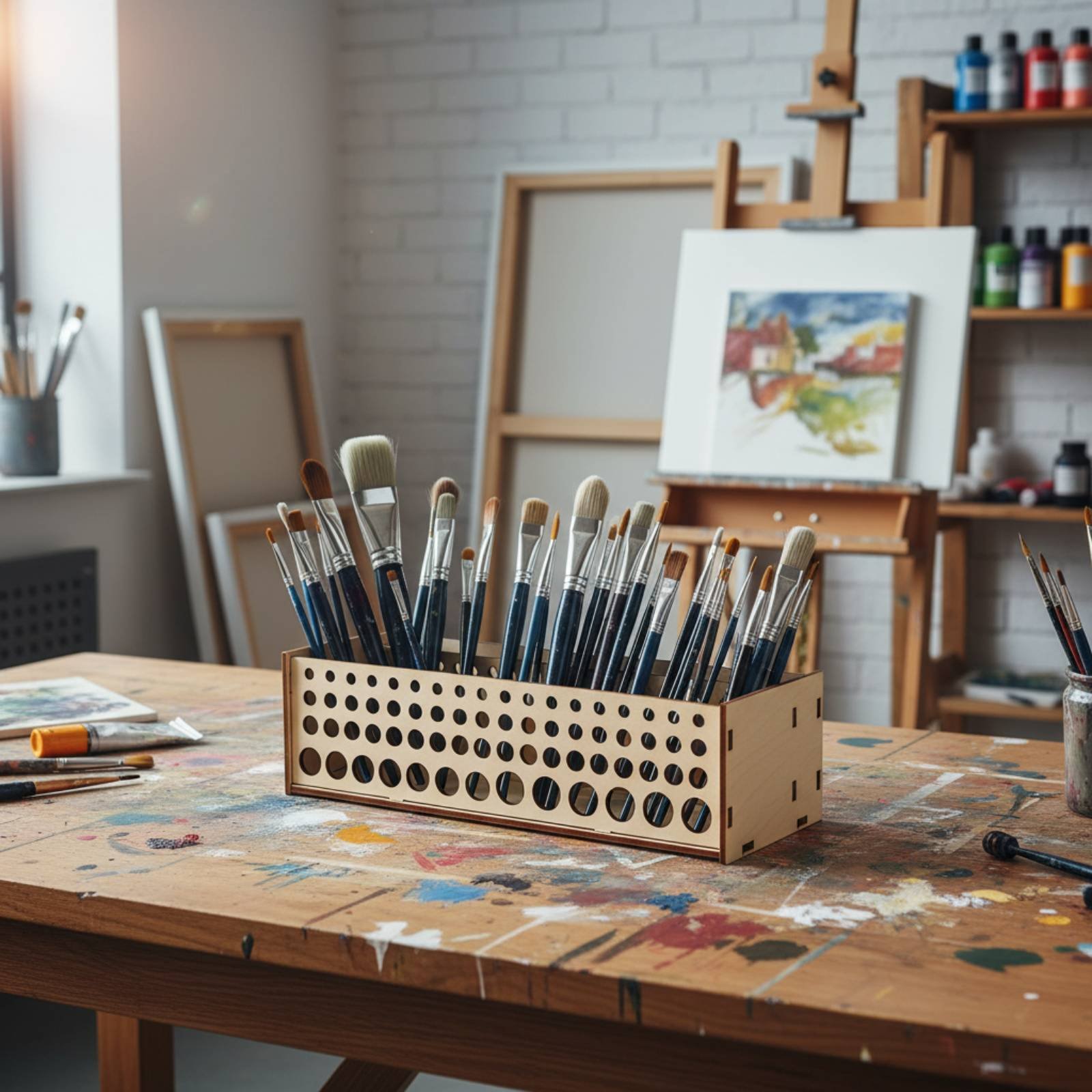 Soporte para Pinceles de Mader - Art Craft Room reseña y precio