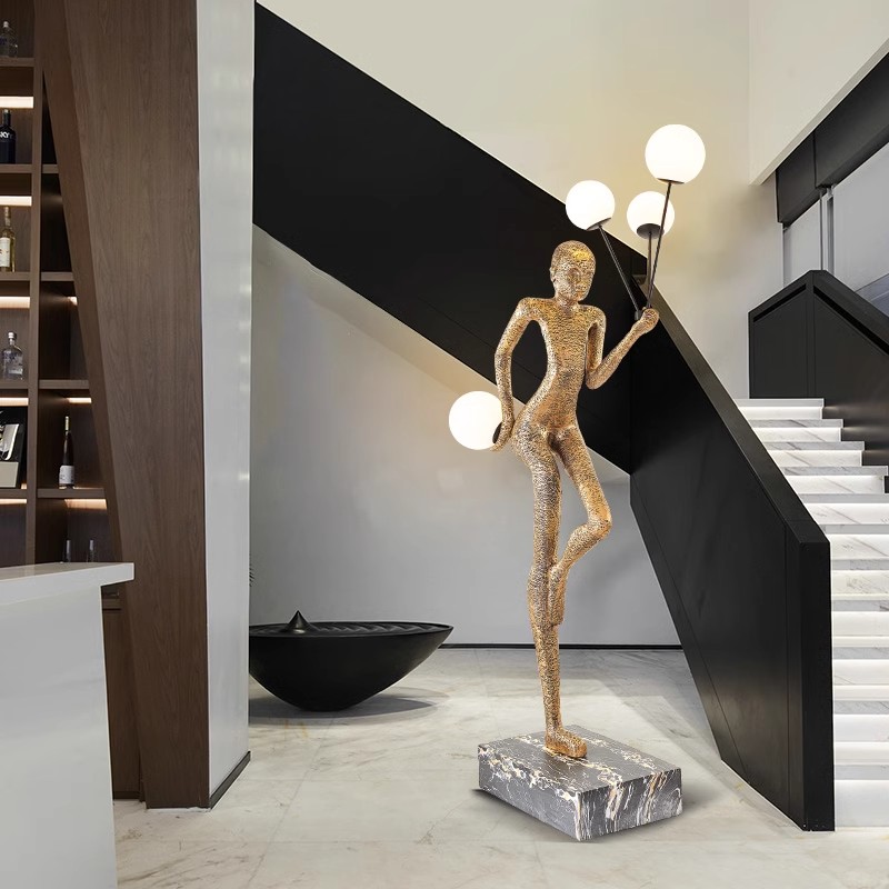 Lámpara de pie para sala de es - Art Craft Hotel reseña y precio