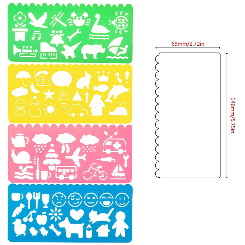 Juego de plantillas de dibujo  - Art Craft 4 Years Old reseña y precio