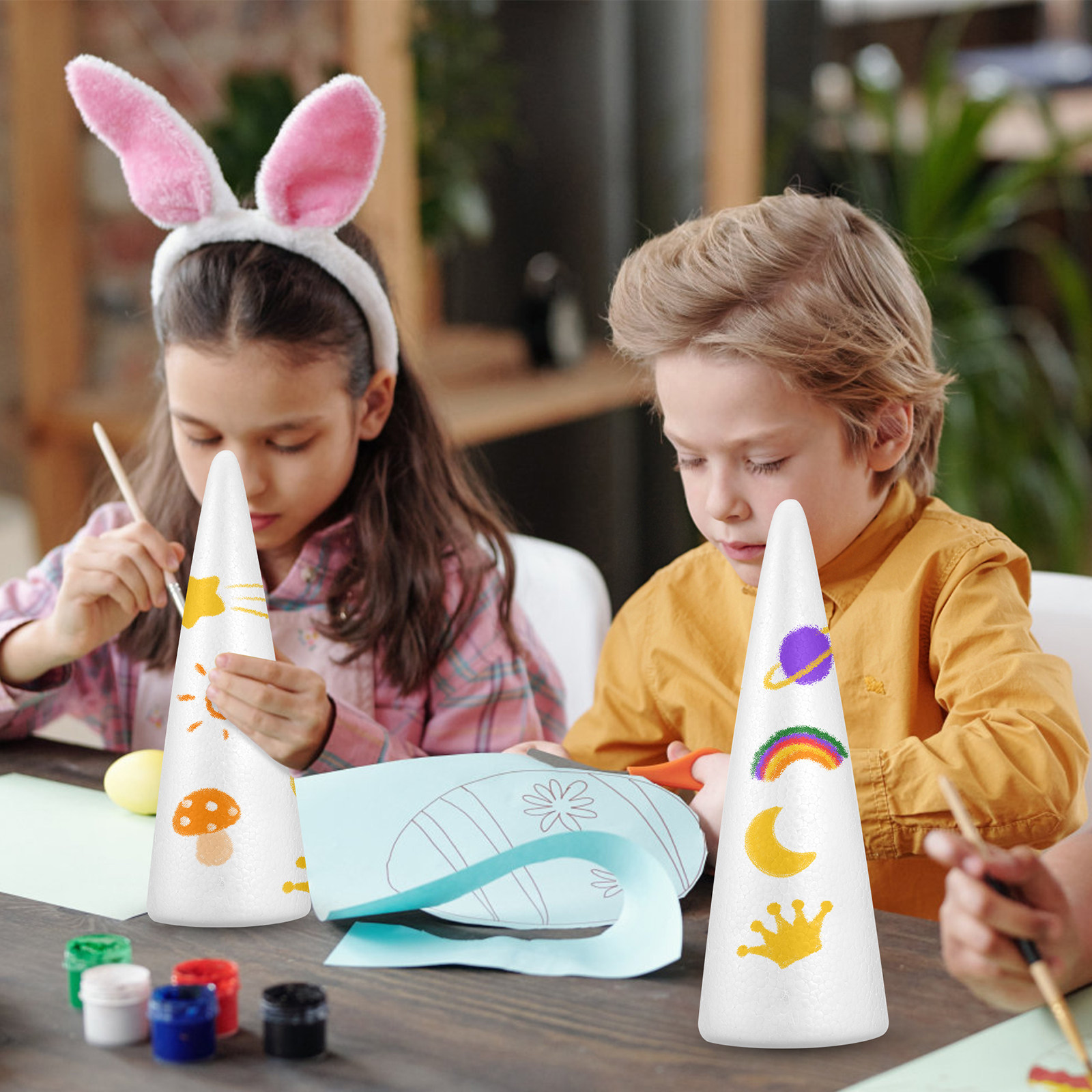 2 Conos de Espuma Navideños pa - Art Craft For Preschoolers reseña y precio