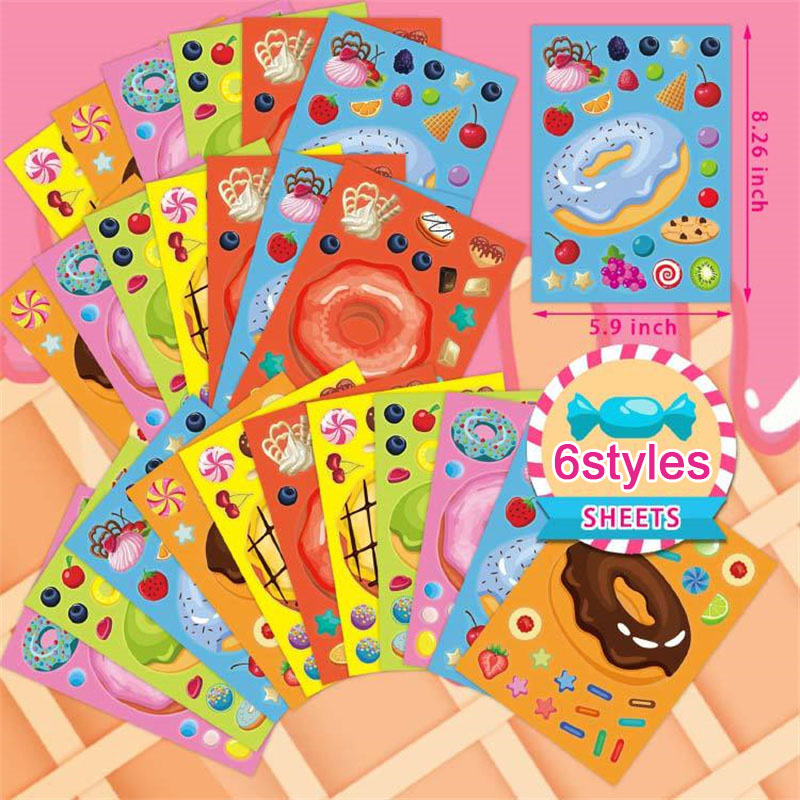 Pegatinas de donut para hacer  - Art Craft 4 Years Old reseña y precio